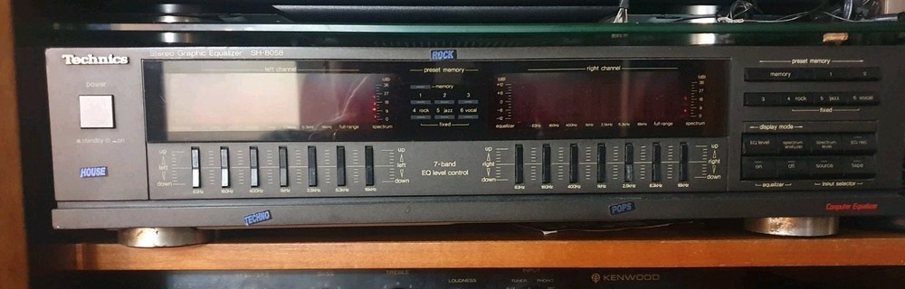 TECHNICS SH 8058 DUAL STEREO EQUALIZER WORKING PERFECTLY