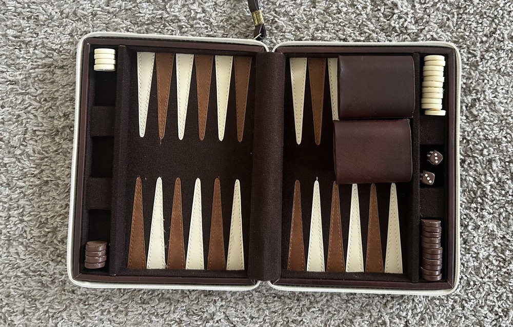 Vintage  Magnetic Backgammon Set