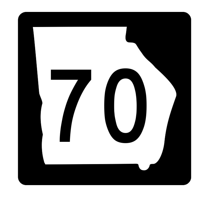 Georgia State Route 70 Sticker Decal