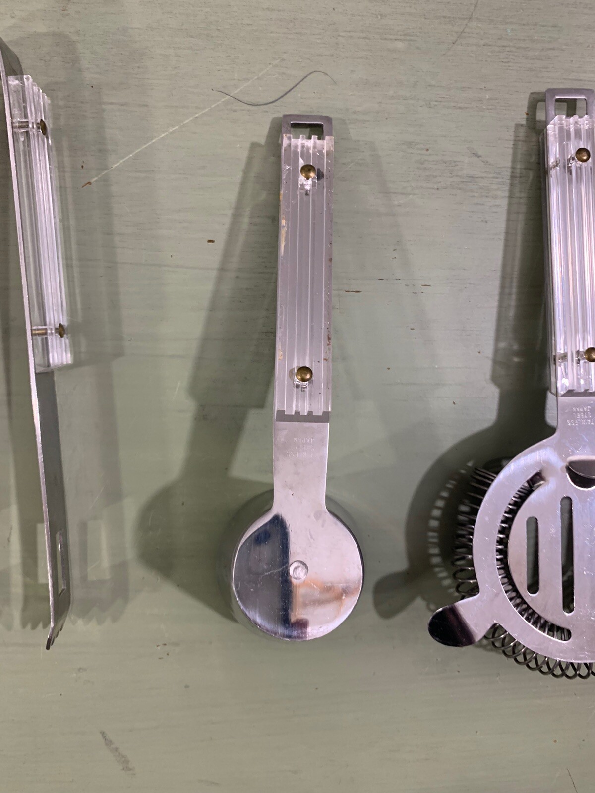 Vintage Bar Set Mid Century Modern Lucite