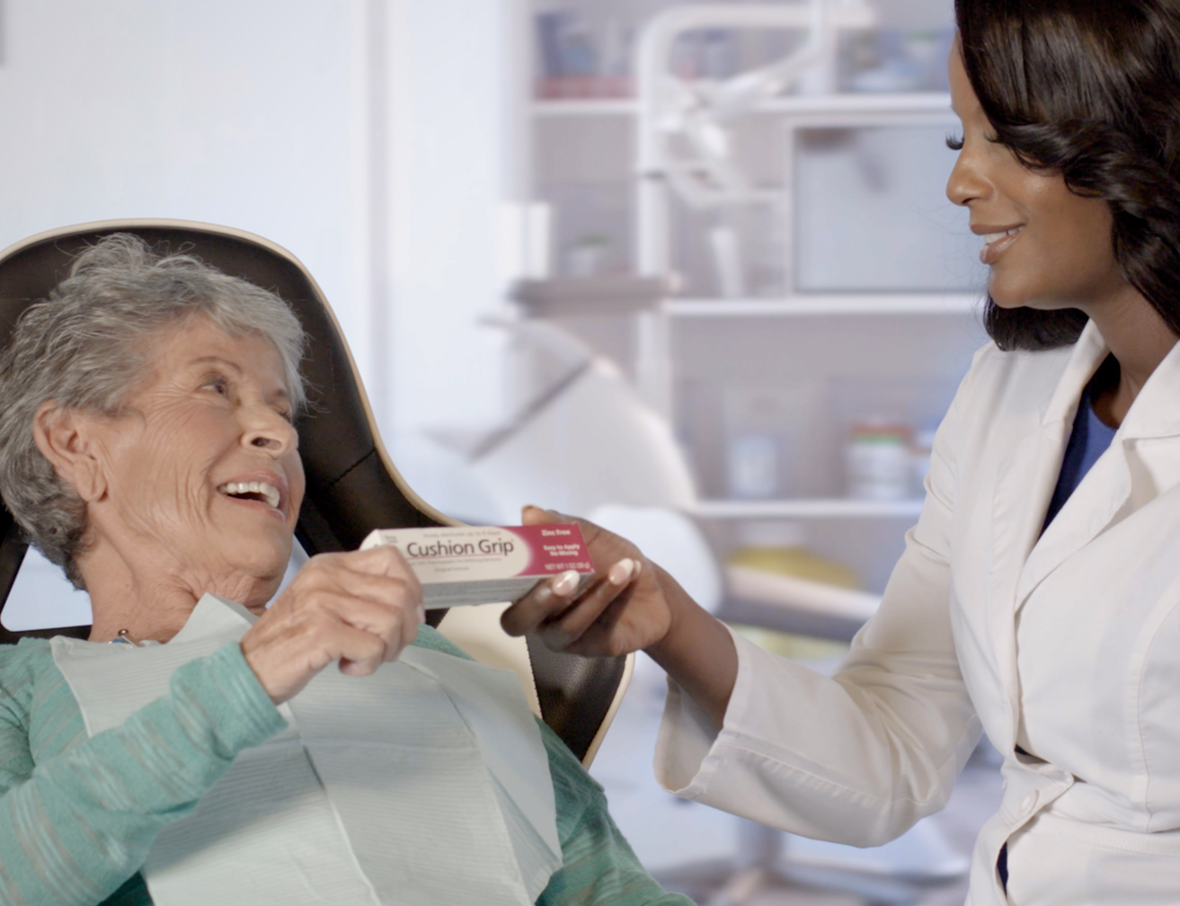 Cushion Grip Thermoplastic Denture Adhesive 1 Oz - 100% Waterproof & Zinc Free