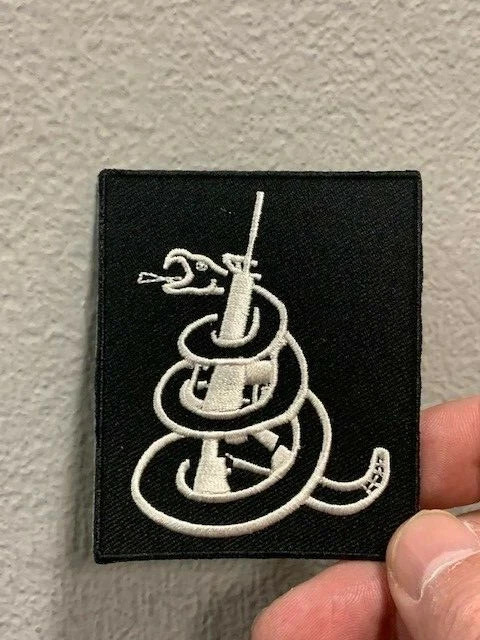 Serpent Snake Wrapped around Machine Gun Patch