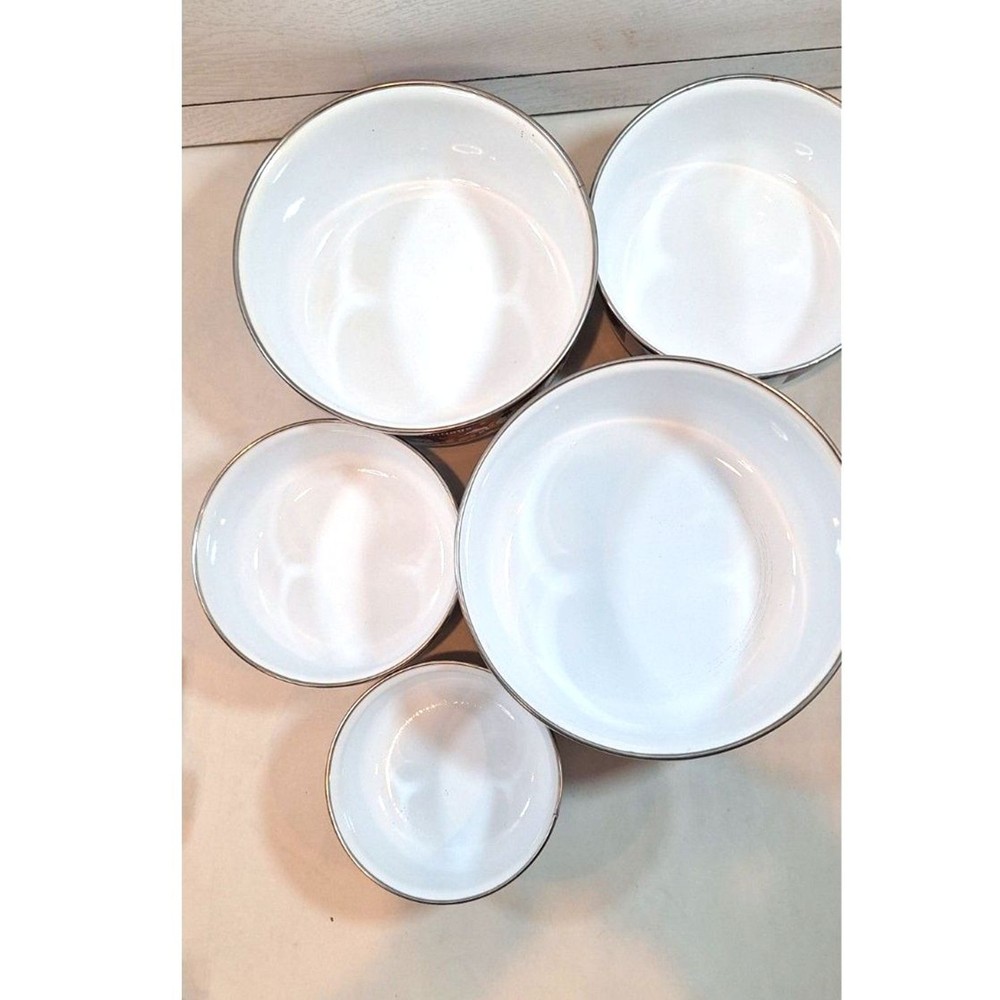 Christmas Enamel Decorative Containers NO LIDS