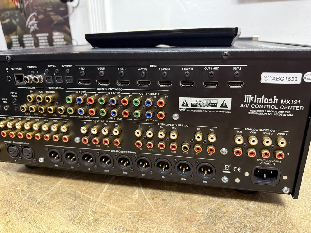 McIntosh MX121 Audio Video Control Center