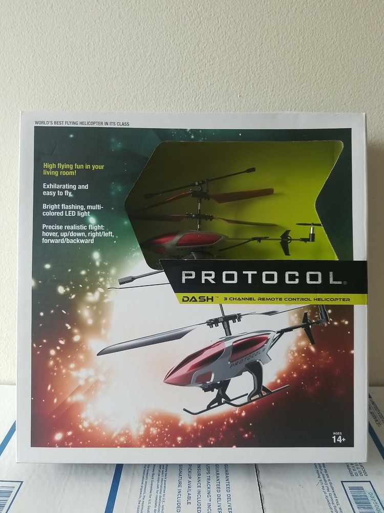 Protocol - Dash 3-Channel Remote Controlled Helicopter Drone - Ruby