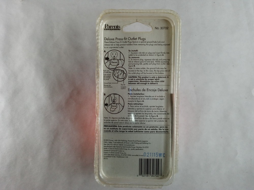 PARENTS DELUXE PRESS FIT OULET PROTECTOR