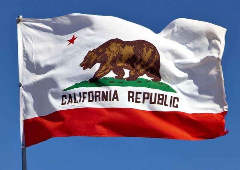 3x5 California Republic Cali State Flag Poly Banner brass grommets Polyester
