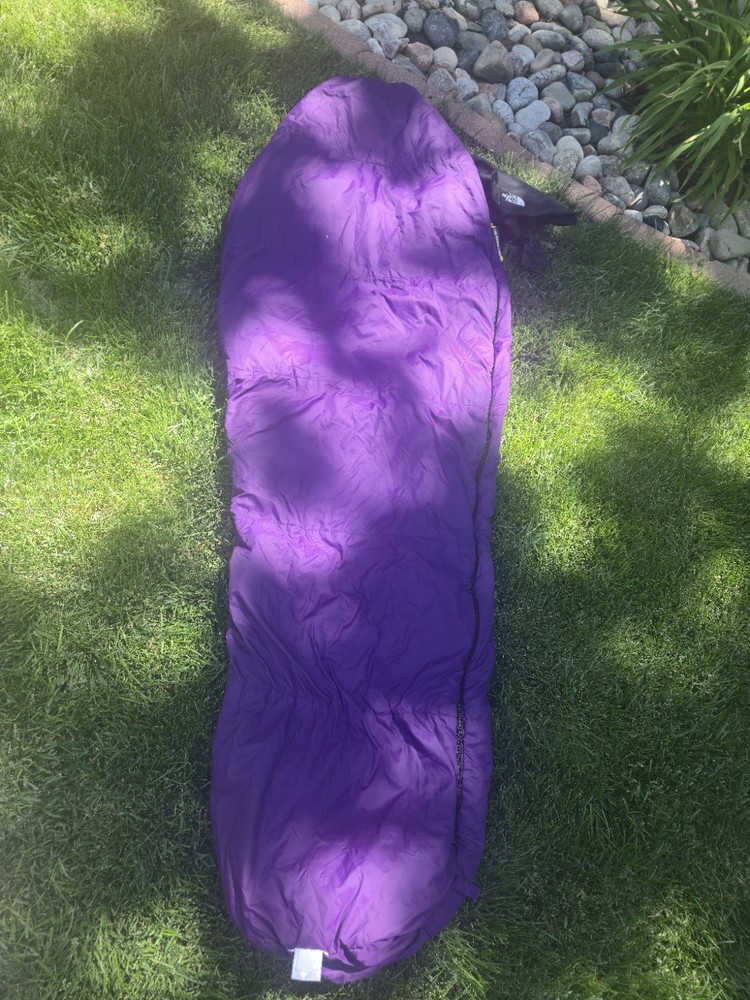 north face one sleeping bag purple Regular Used