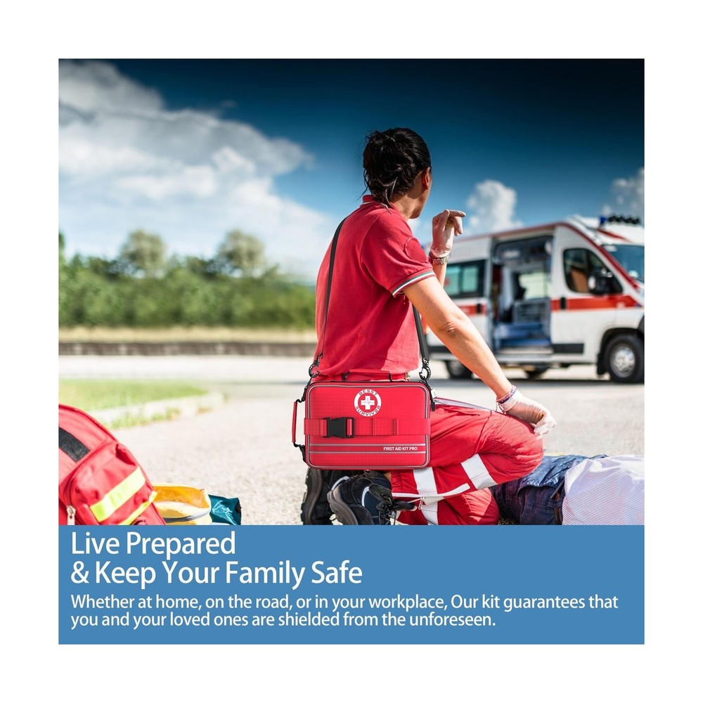 Comprehensive First Aid Kits- Advanced Trauma Kits with Labeled Com... Fast Ship