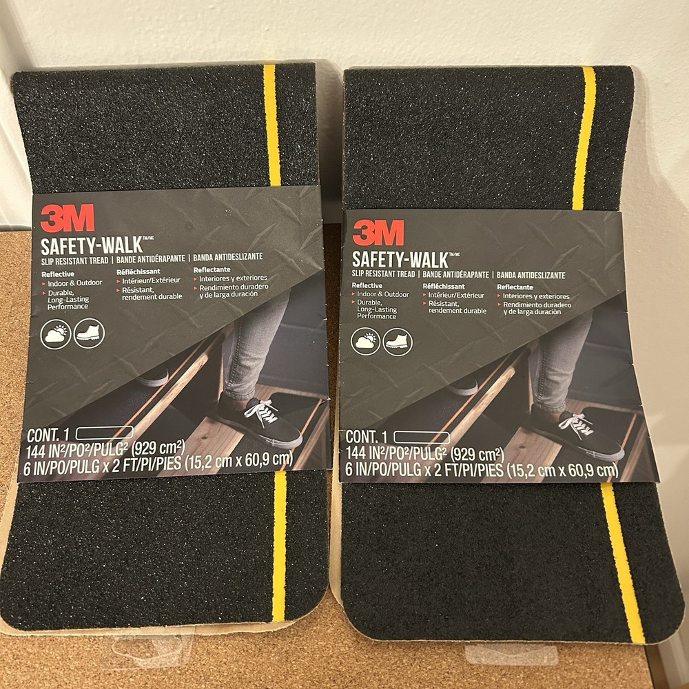 3M SAFETY WALK SLIP RESISTANT TREAD 6" X 2ft - Quantity 2