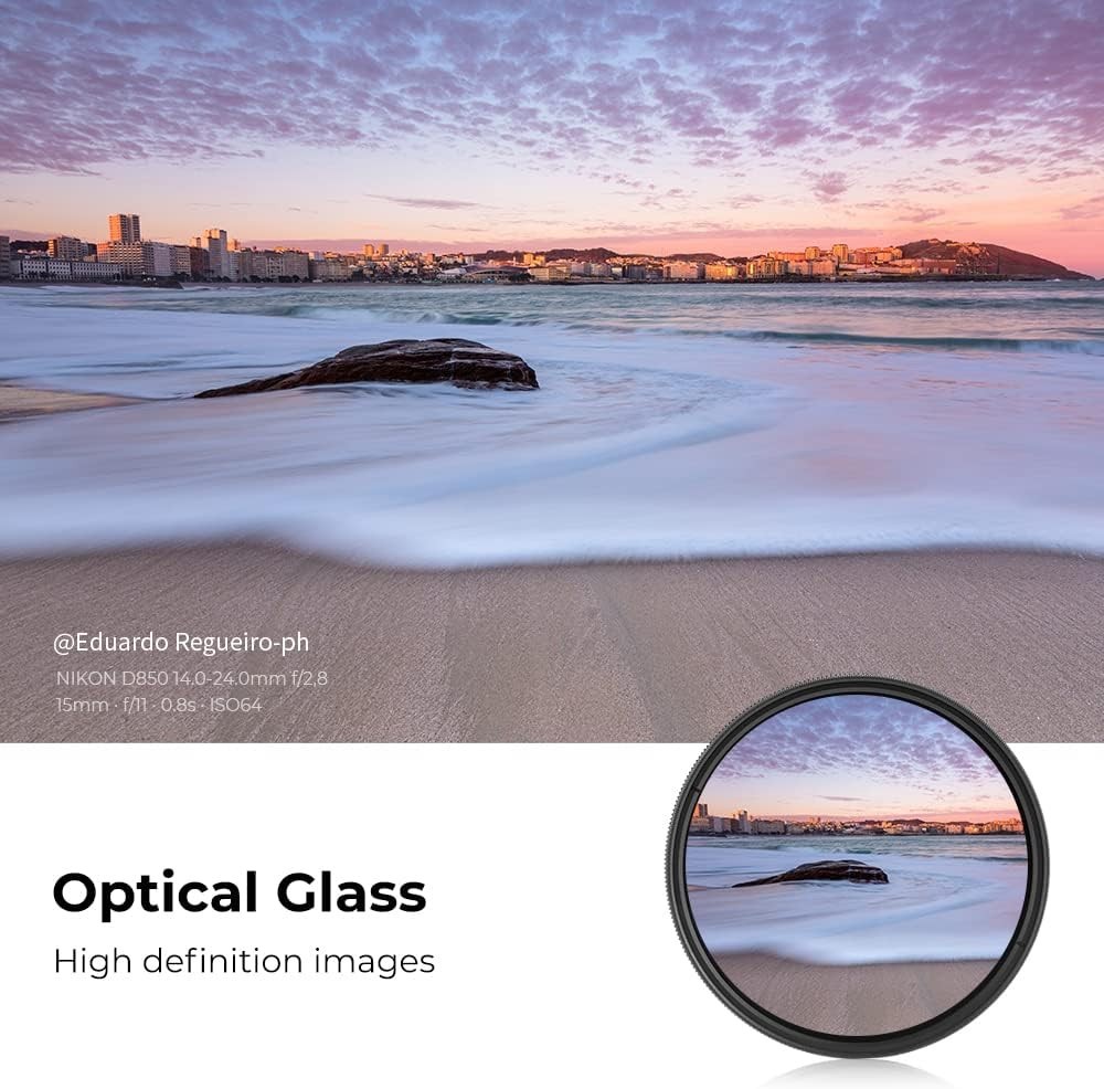 ND Filter 58mm 1-9 Stops with Microfiber Cloth