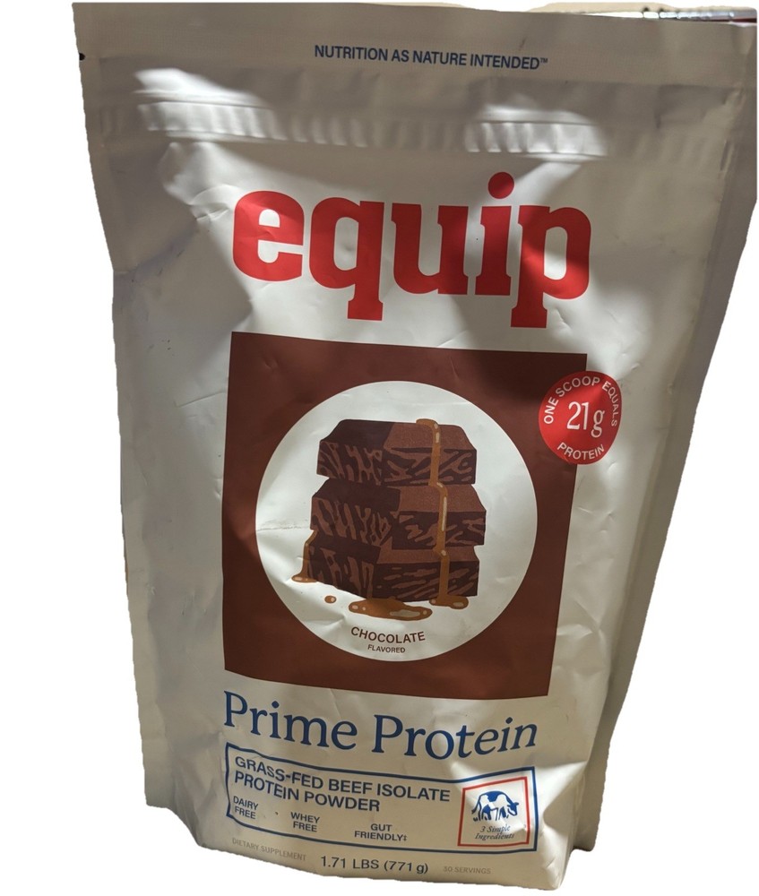 Equip Prime Protein Chocolate 1.71 Lbs Grass feed beef isolate