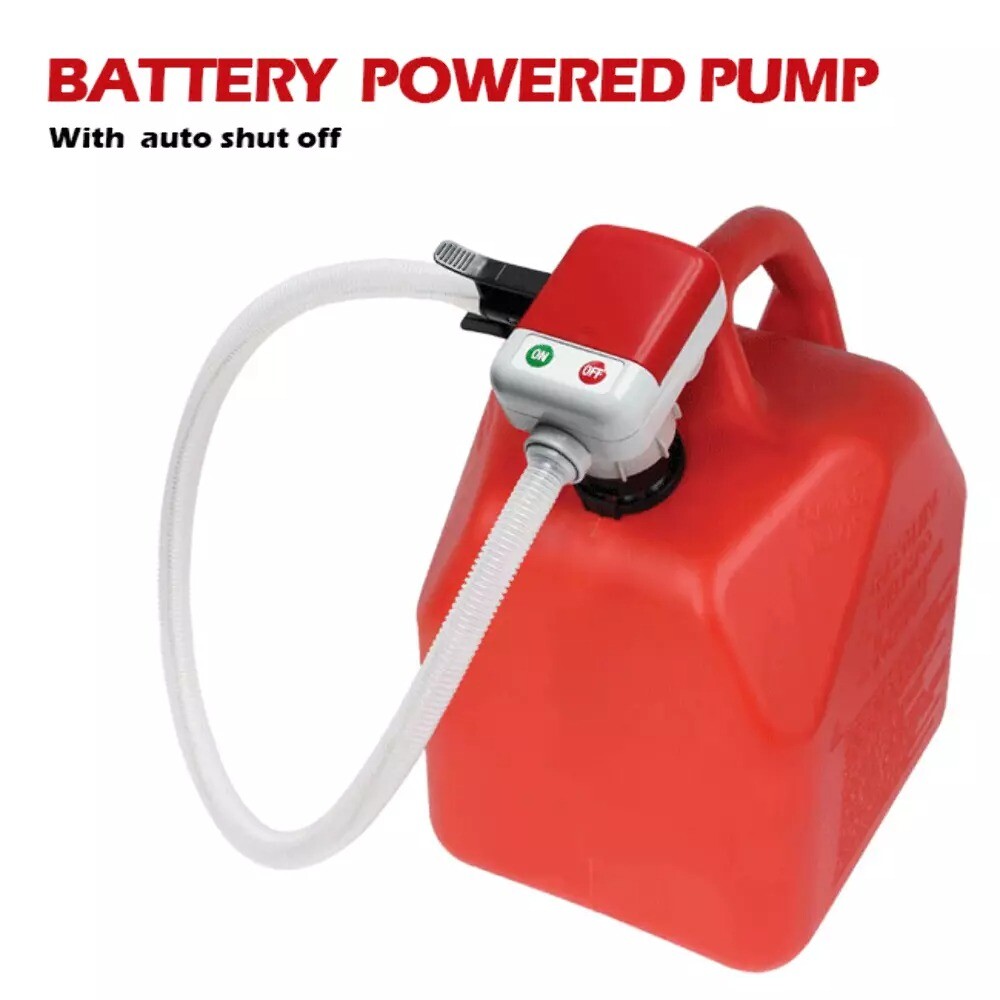 Automatic Fuel Transfer Pump with Auto-Stop,53'' Extra Long Hose Battery Powered