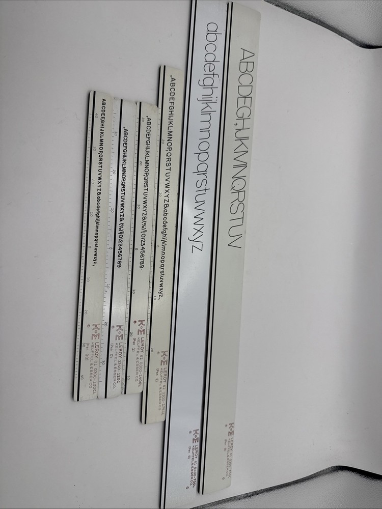 K&E Keuffel & Esser 6 Leroy Templates