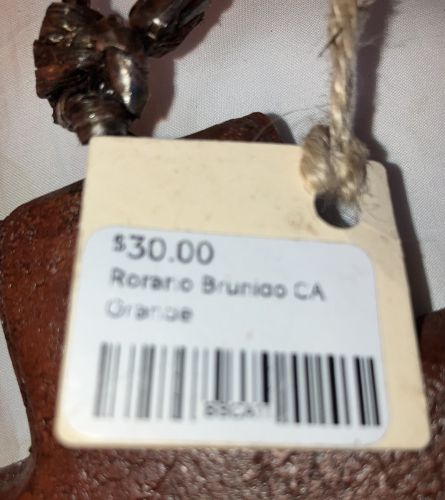 Rustic Textured Cross Handmade 5 ½”