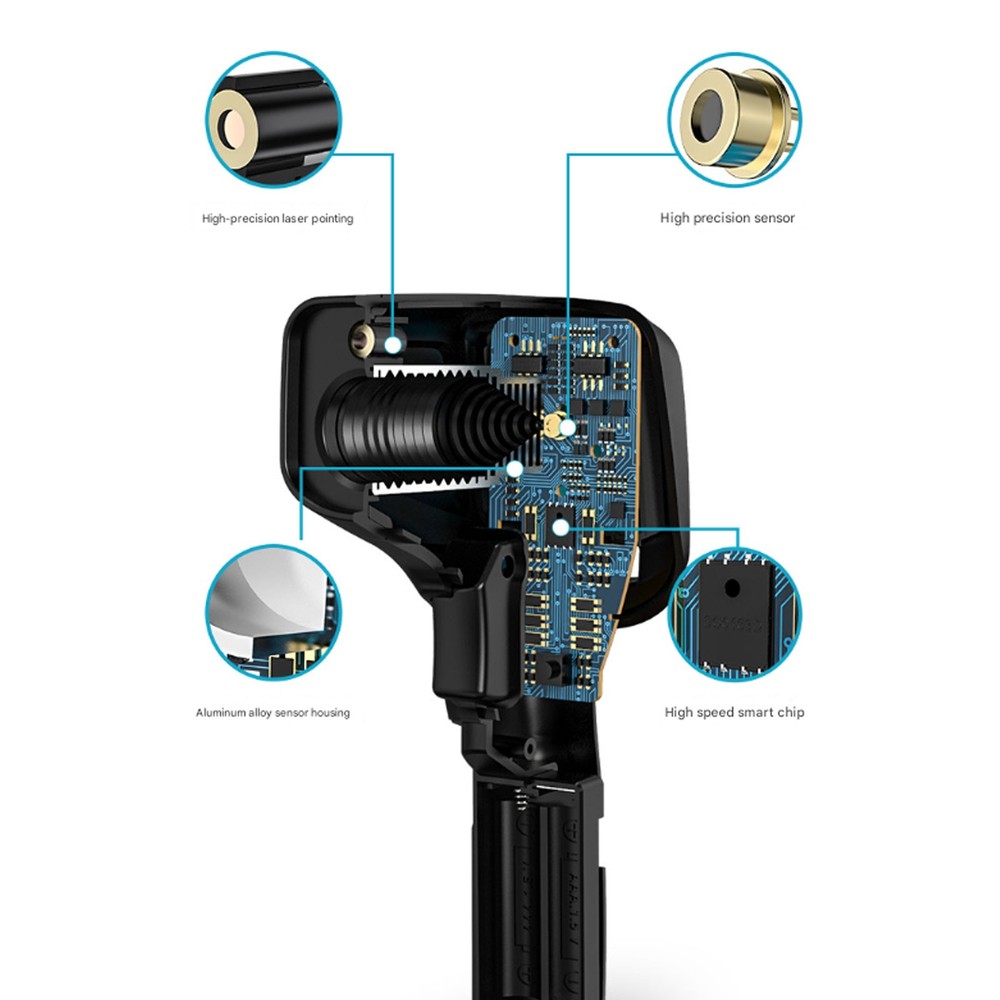 Digital Infrared Thermometer -50-600℃ Humidity ℃ ℉ Unit Temperature Meter