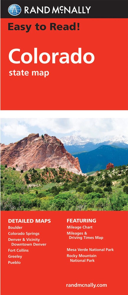 Rand McNally State Map: Colorado from 2018