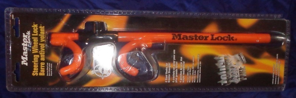 RP2262 Master Lock 4 Hook Vehicle Steering Wheel Lock 239DAT NIP