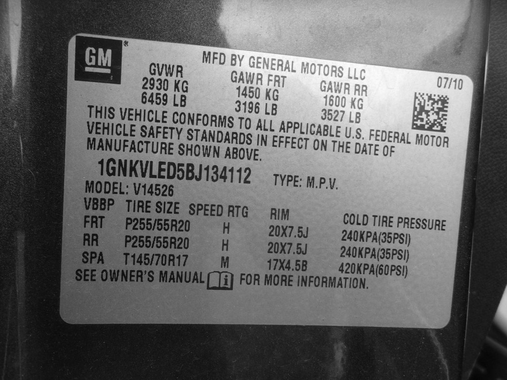 Used A/C Selector Switch fits: 2011 Chevrolet Traverse rear console mounted opt