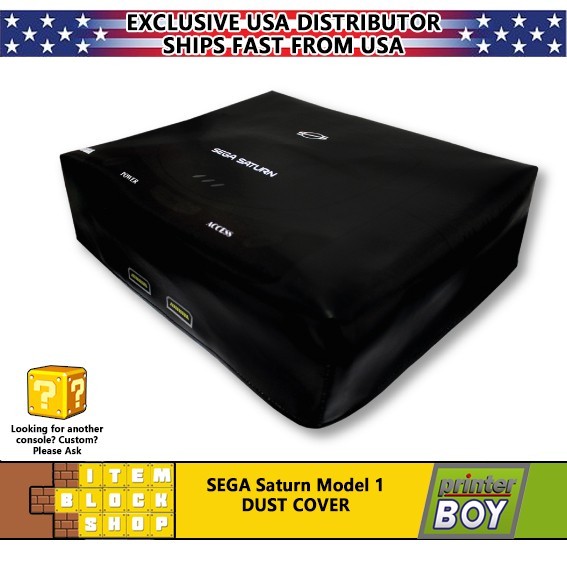 Sega Saturn System Console System Model 1 Dust Cover Vinyl
