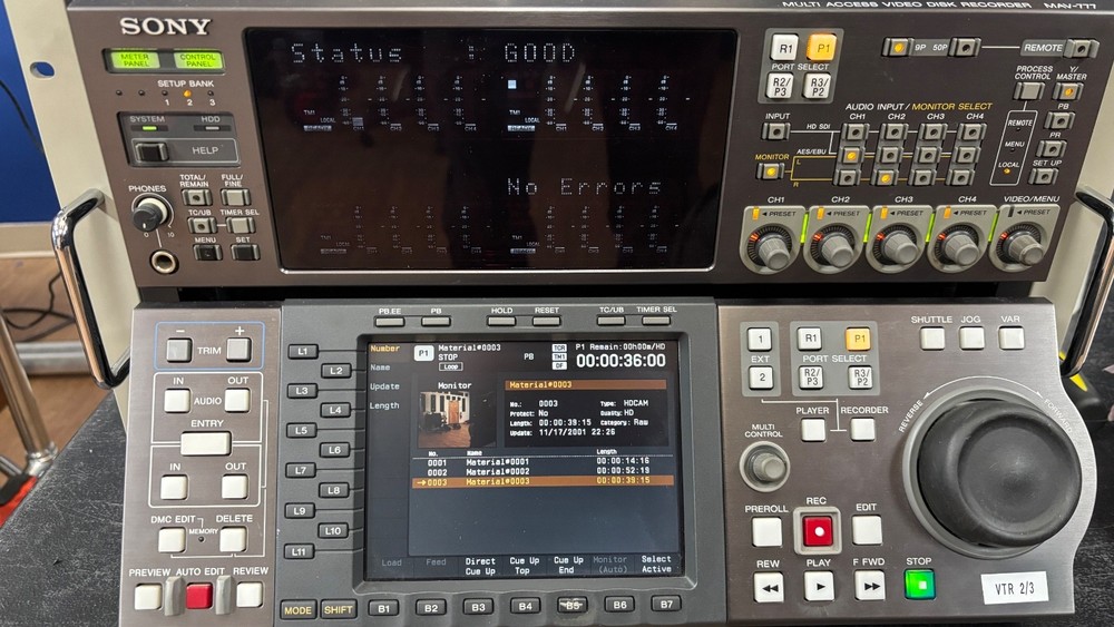 Sony MAV-777 Multi Access Video Disc Recorder, good condition, fully functional