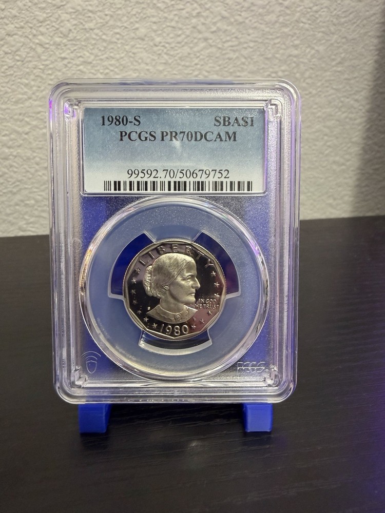 1980 S $1 SBA Susan B Anthony Dollar Proof PCGS PR70DCAM!