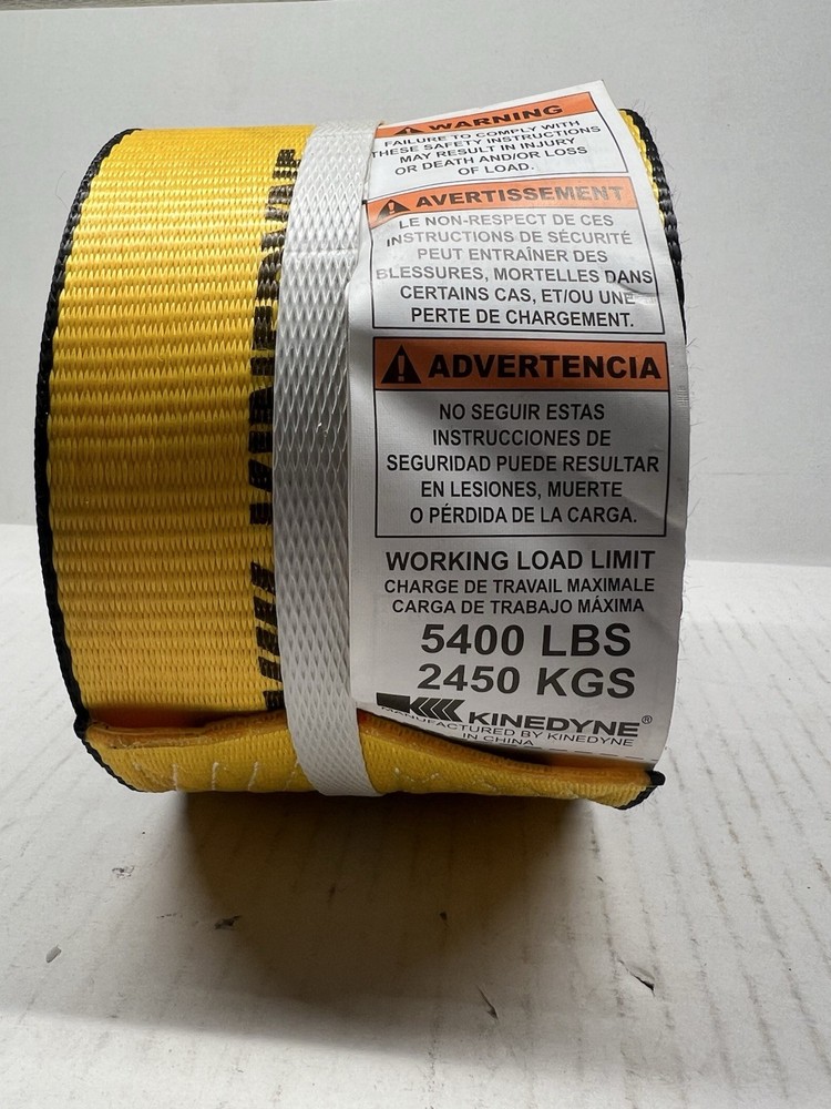 Kinedyne 4” X 27’ Cargo Winch Strap With Flat Hook #422721