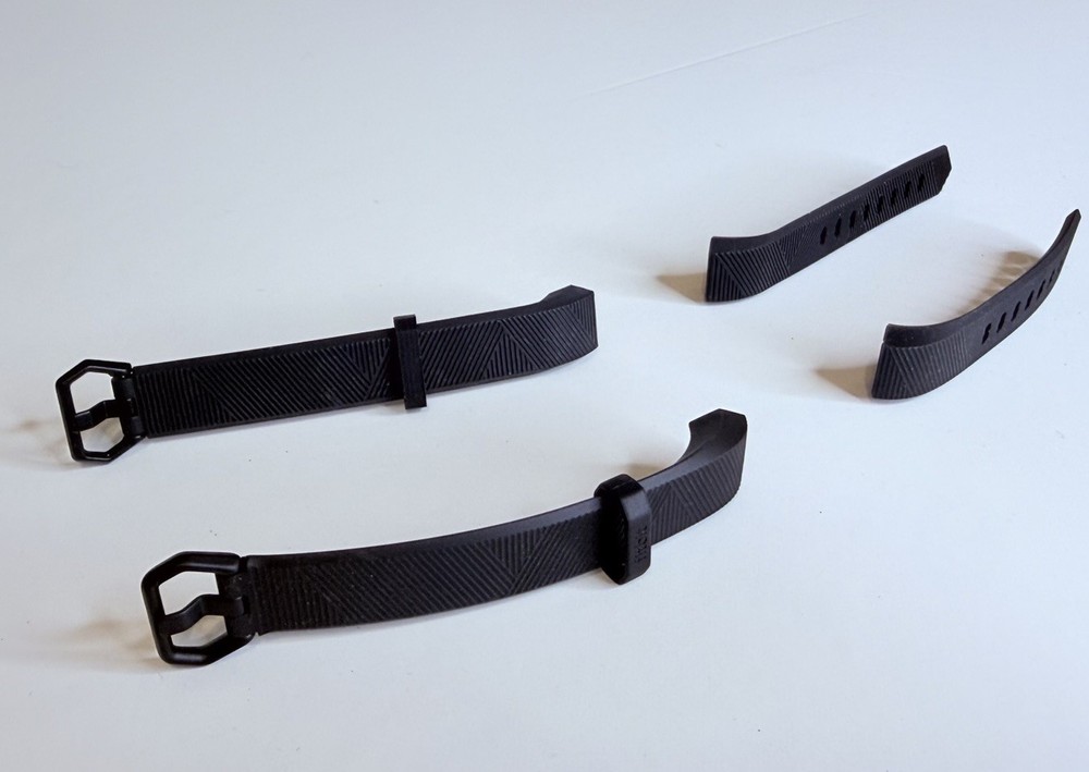 Fitbit versa slim silicone bands Black & Adjustable