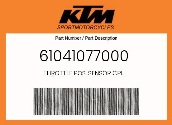 KTM Genuine Throttle Pos. Sensor Cpl. - 61041077000