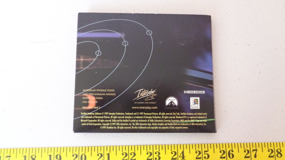 Star Trek Starfleet Academy CD-ROM Computer Game 1997 Interplay