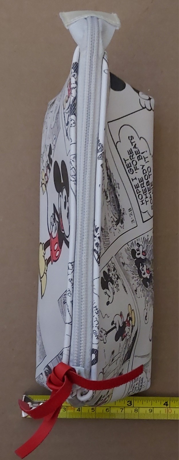 Disney Mickey Mouse vegan leather Cosmetic Bag Zip Pouch