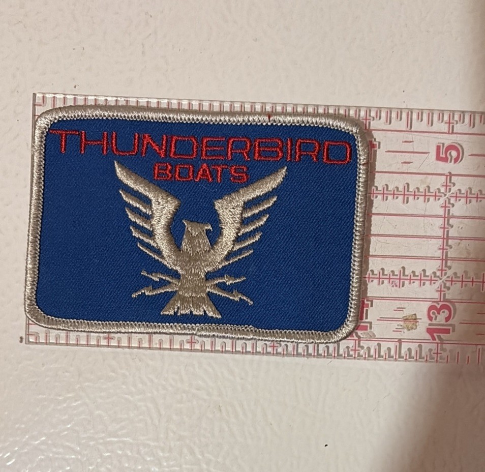 Thunderbird Boats Patch Vintage