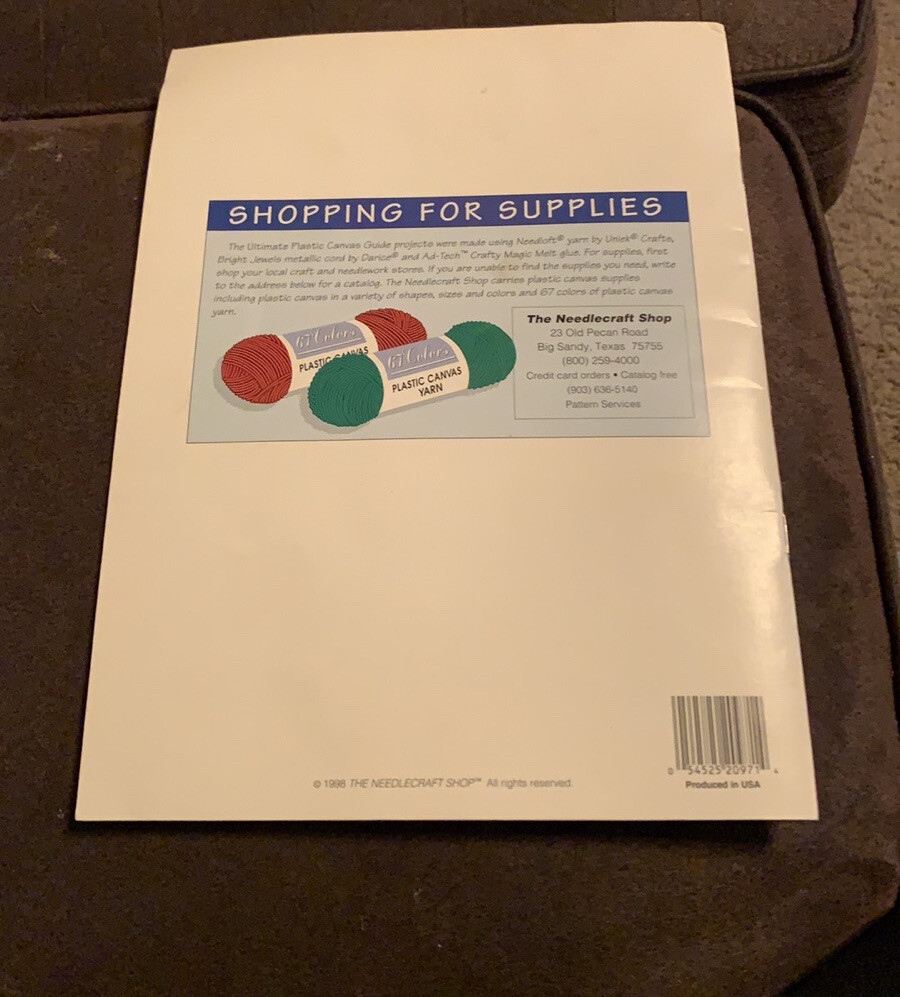The Needlecraft Shop The Ultimate Plastic Canvas Guide Leaflet Pattern 983026