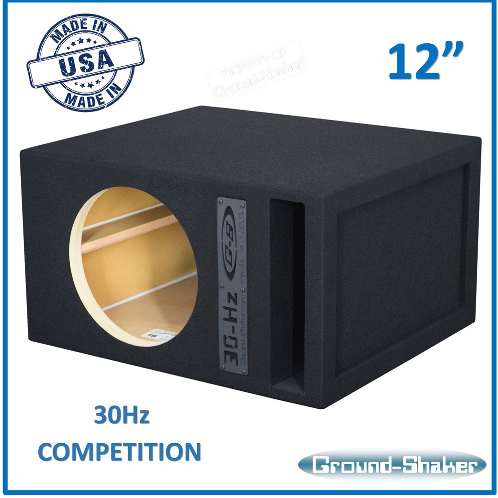 Ground Shaker Single Competition Ported / Vented Sub Box Subwoofer Enclosure