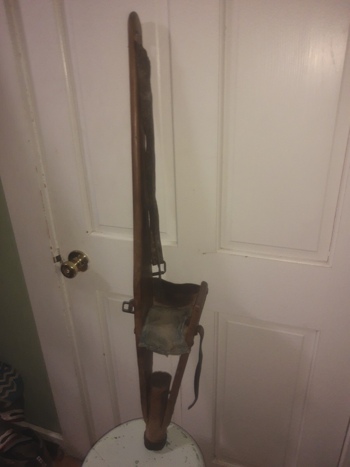 Antique Wooden Prosthetic Peg Leg Civil War Era 1860's Ky Find Kitsch Oddity Vtg