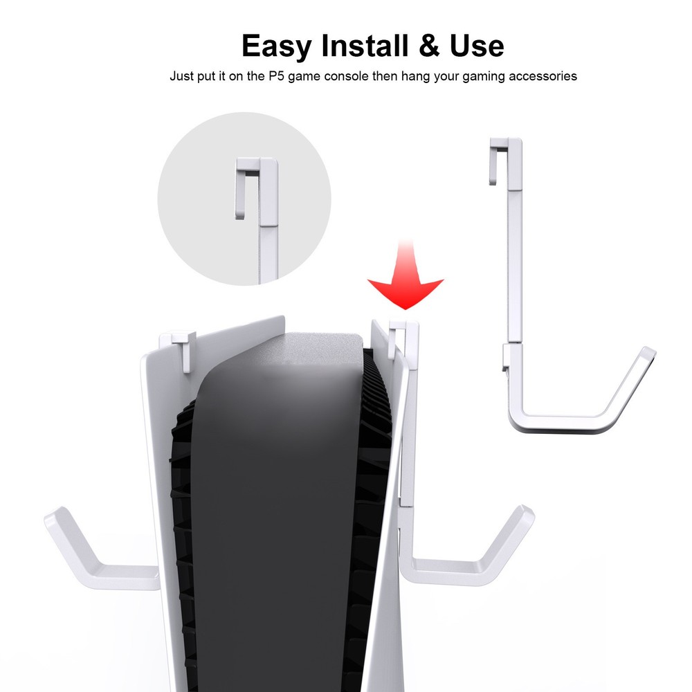 For PS5/PS5 Slim New Gaming Controller Headset Hanging Holder Accessories,