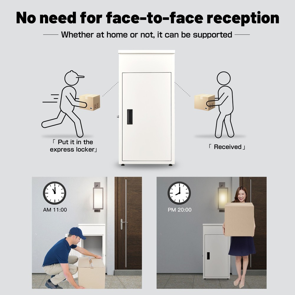 Parcel Boxes,Large Package Drop Boxes, Anti-Theft Parcel Mailbox with Coded Lock