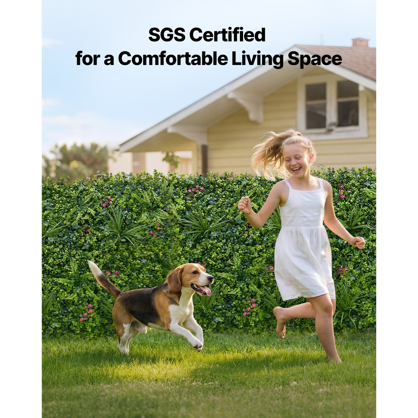 Uimoso Artificial Plant Wall Panels 12PCS 20 x 20 in Greenery Backdrop