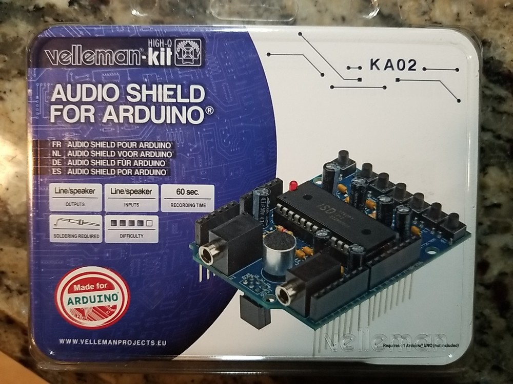 Velleman-kit Audio Shield For Arduino