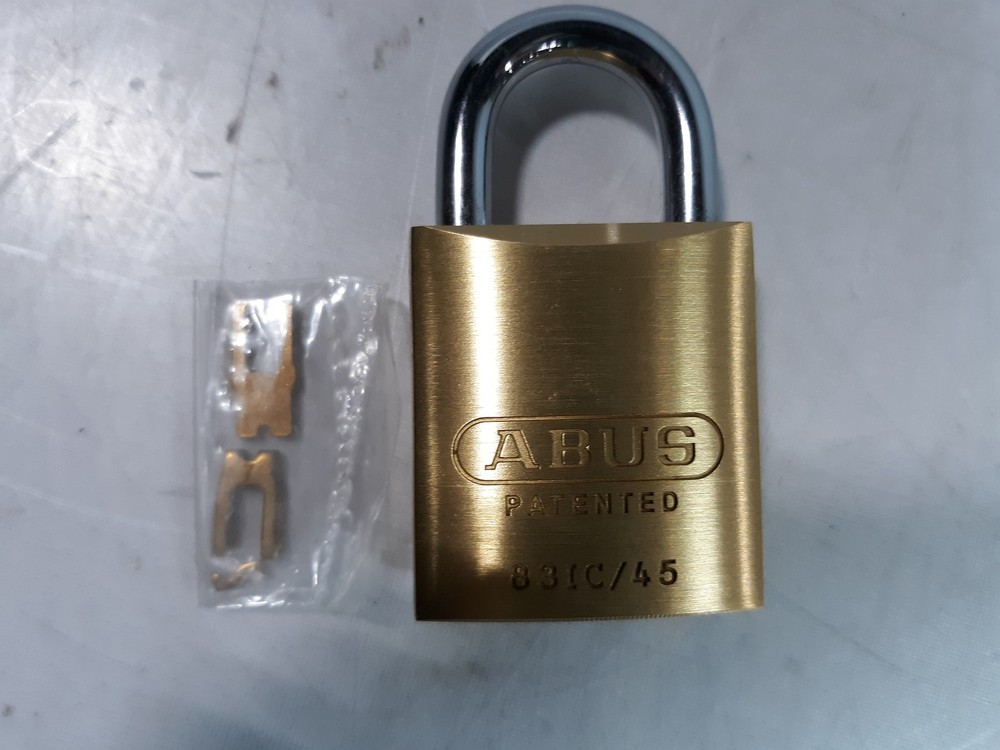ABUS 83/45 IC-Padlock Solid Brass NANO PROTECT Shackle Patented