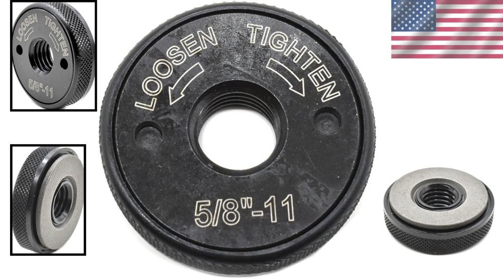 Self-Tightening Quick Change Nut for 6-9" Grinders - Time-Saving Solution