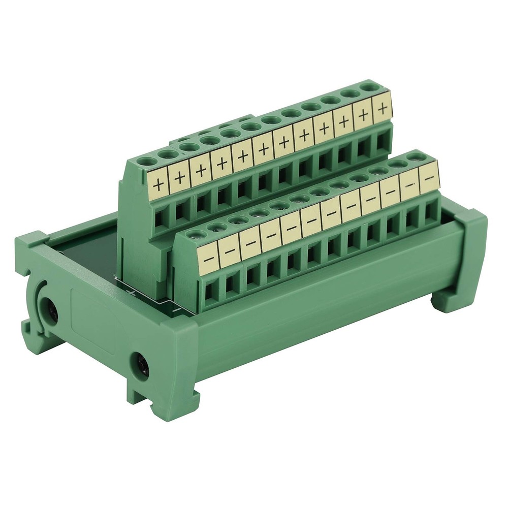 2in12 Out Terminal Blocks Module 25A DIN Rail Panel Power Distribution