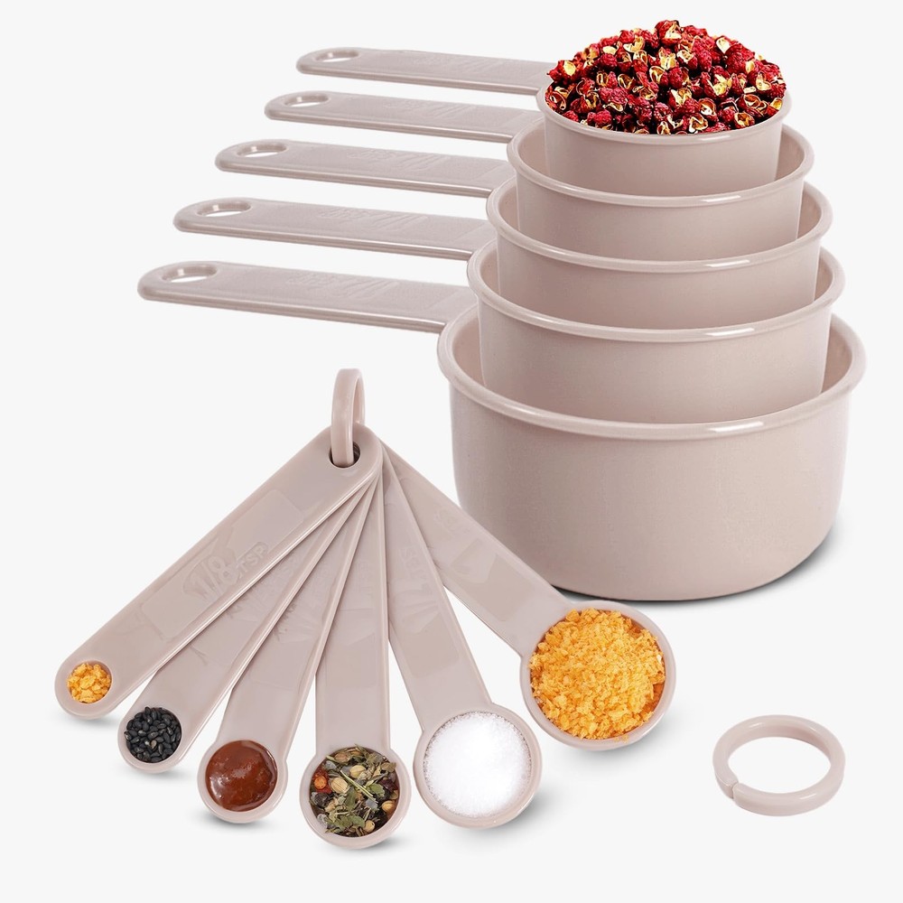 11 PCS Measuring Spoons and Cups Set Stackable Nesting Kitchen Tools