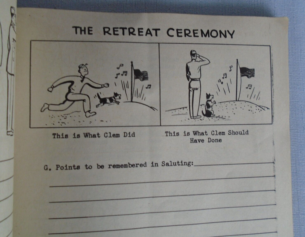 Camp Crowder, MO, 1943 Basic Notes book