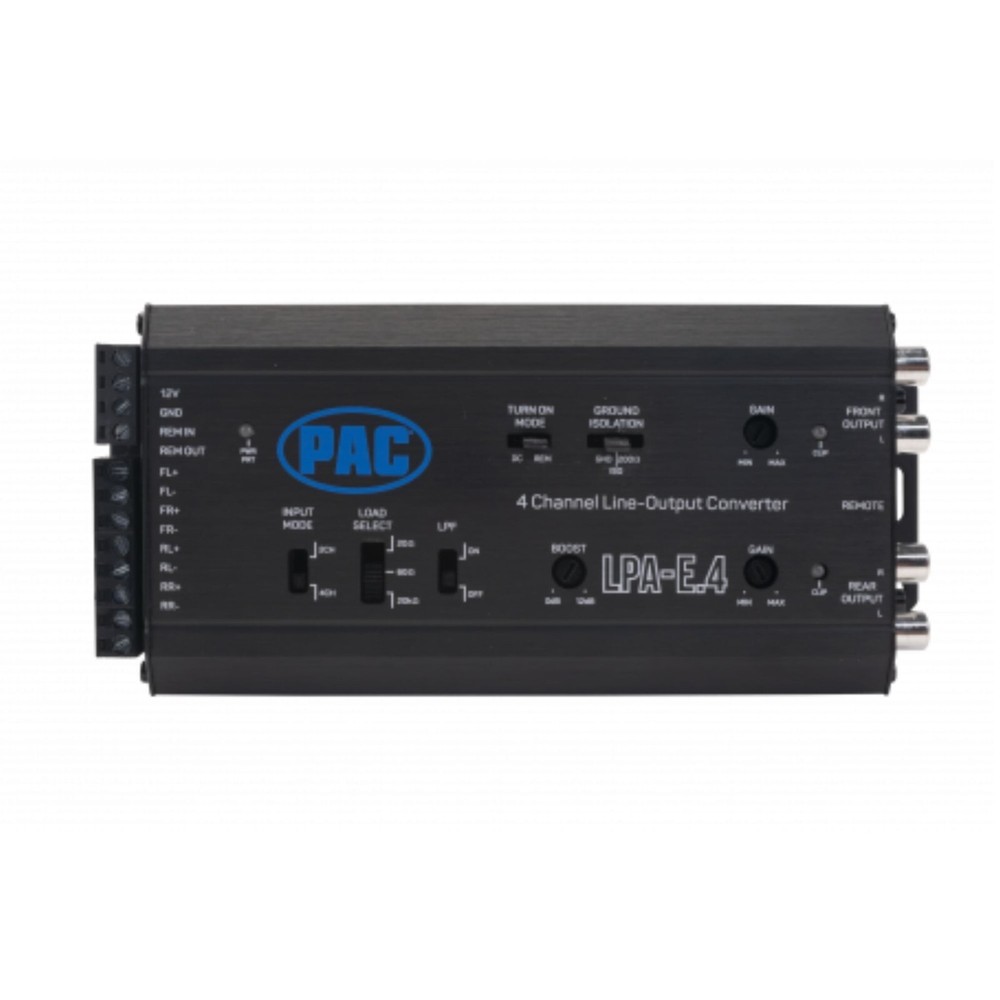 PAC LPAE4 Active Line Output Converter w/ auto turn-on 2ch-4ch input Selection