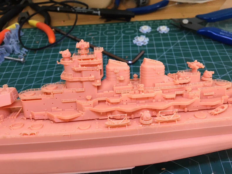 3D Printed 1/700 Soviet Admiral Ushakov Battleship Unpainted Model Kit