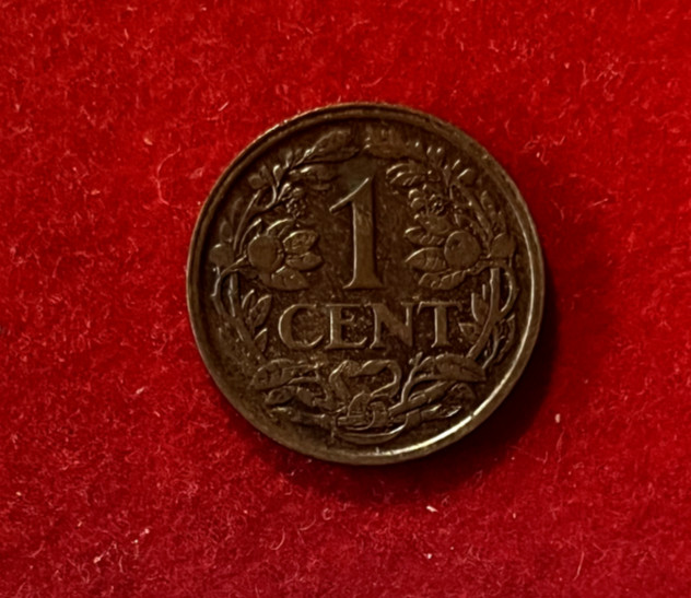 Netherlands 1925 Cent KM#152 T760b