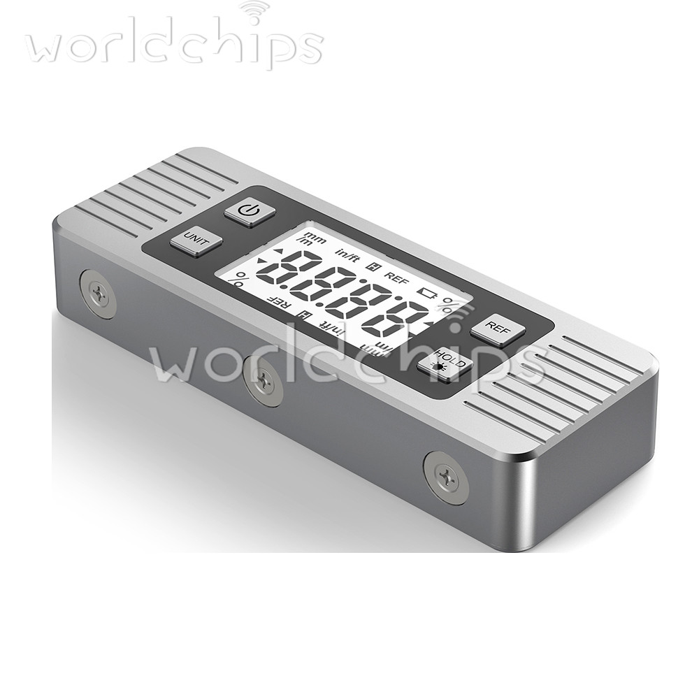 3in1 Protractor Inclinometer Level Ruler 4*90° Digital LCD Display W/ Backlight