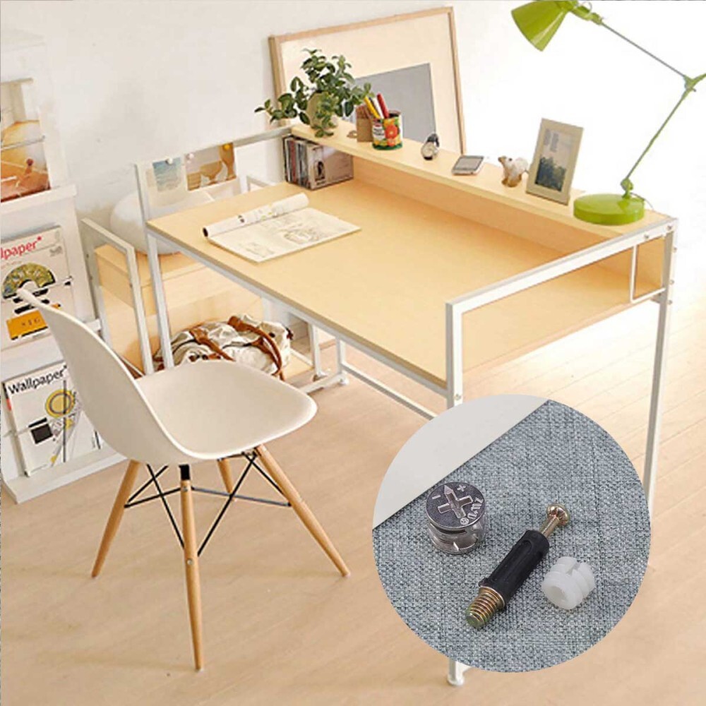 Furniture Connectors Kit Pre-Inserted Nut Screw Eccentric Wheel Ten Sets