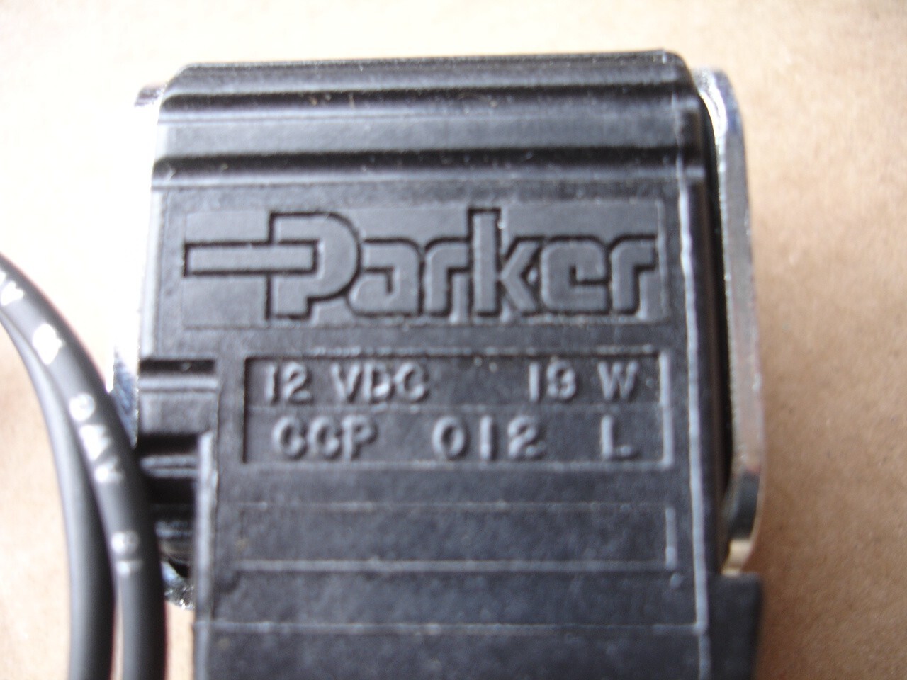 Parker CCP012L Solenoid Cartridge Coil 1/2" with Double Lead 12VDC 19W NEW
